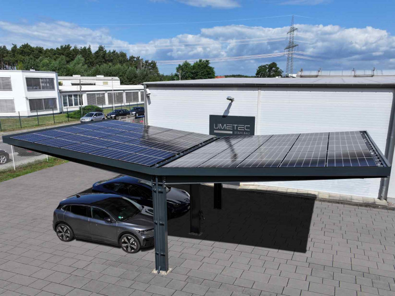 CARTHEIA DOUBLE Solar Carport Frontview